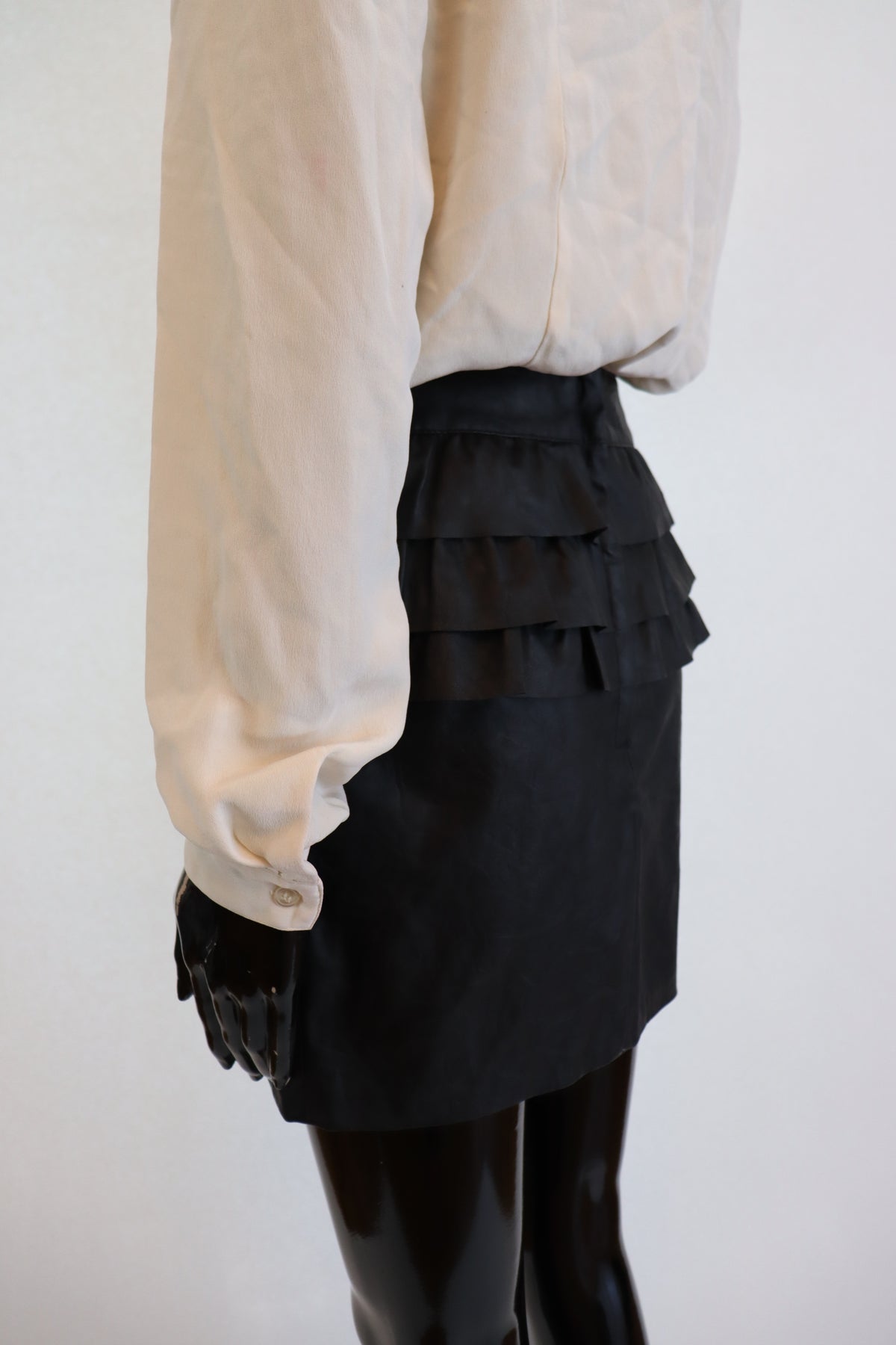 Pleather Mini Skirt