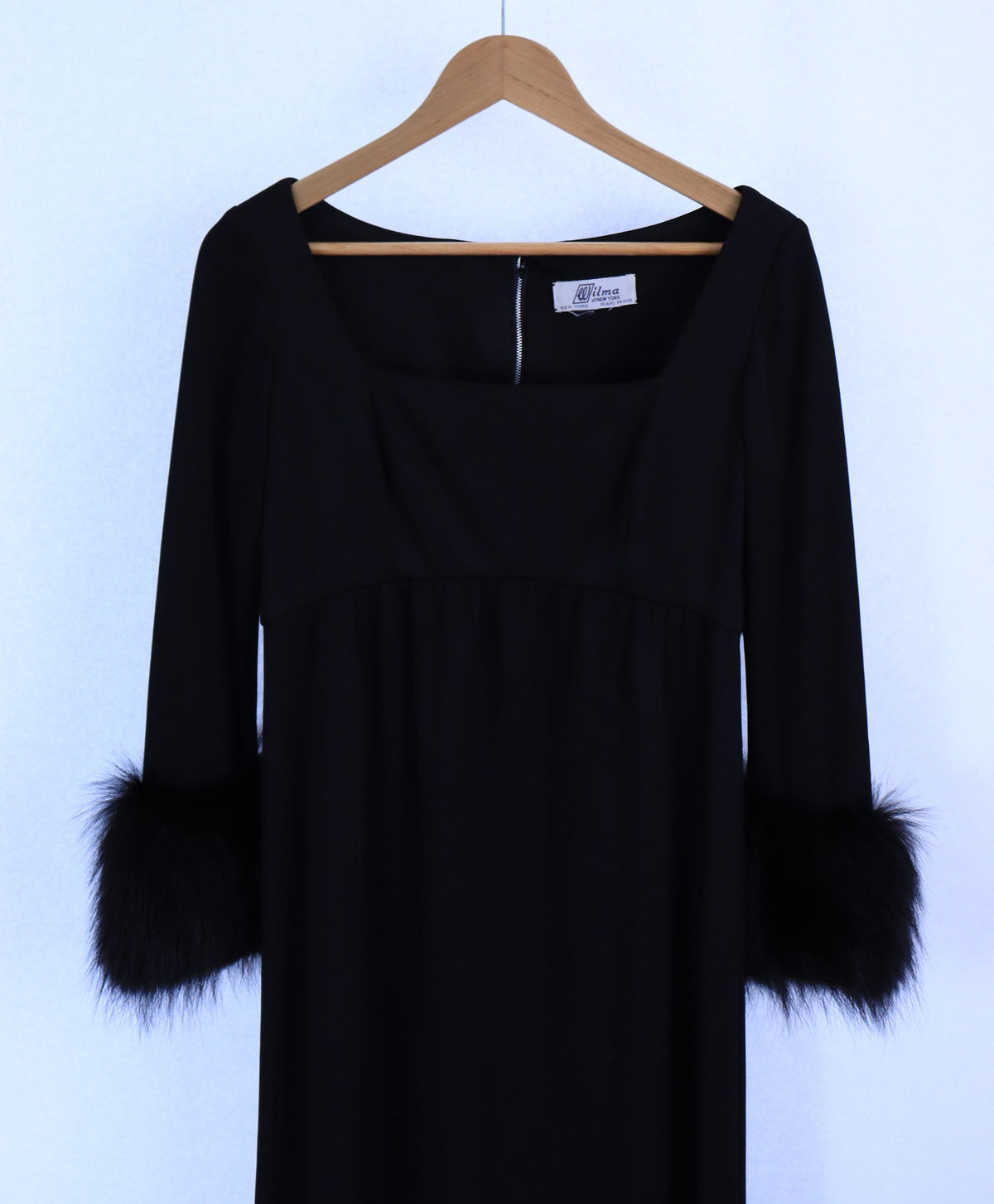 Rare 1960s Mink Fur Trim Evening Set