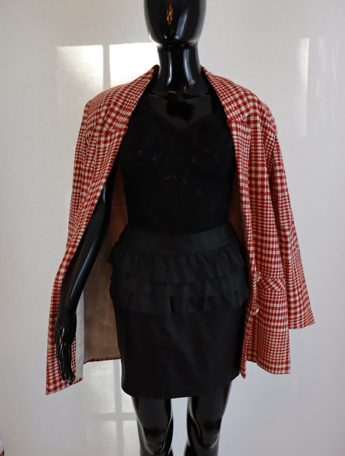 Bedazzled Herringbone Blazer